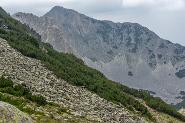 Amazing view of Cliffs of Sinanitsa peak, Pirin Mountain, Bulgaria