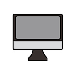 Computer icon. Device gadget technology and electronic theme. Isolated design. Vector illustration
