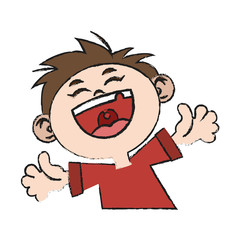 Kid cartoon icon. Childhood little people and person theme. Isolated design. Vector illustration