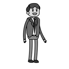 Businessman icon. Business businesspeople and businessperson theme. Isolated design. Vector illustration