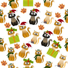 pattern with cute cats