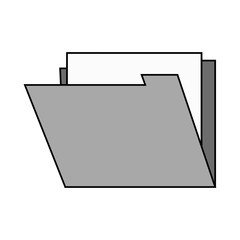 File icon. Folder document data archive and storage theme. Isolated design. Vector illustration