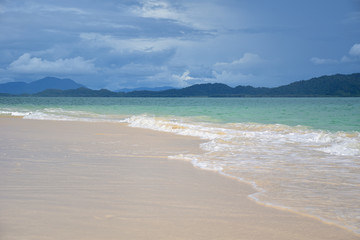 the beach on beautiful day at the island
