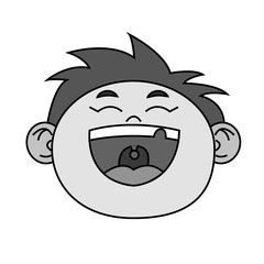 Kid cartoon icon. Childhood little people and person theme. Isolated design. Vector illustration