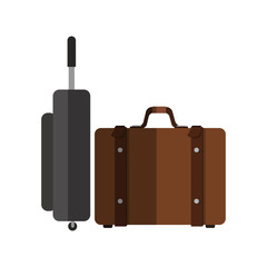 Baggage icon. Travel trip vacation and tourism theme. Isolated design. Vector illustration