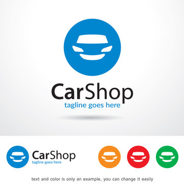 Car Shop Logo Template Design Vector 