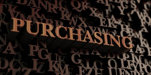 Purchasing - Wooden 3D rendered letters/message.  Can be used for an online banner ad or a print postcard.