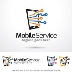 Mobile Service Logo Template Design Vector 