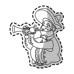 man icon. Mexican culture landmark and latin theme. Isolated design. Vector illustration