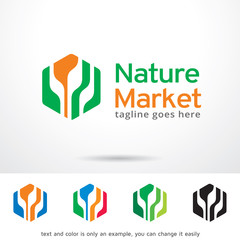 Nature Market Logo Template Design Vector 