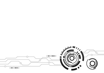 Obraz premium Abstract technology modern futuristic background vector illustration