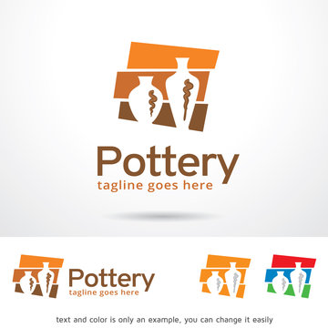 Pottery Logo Template Design Vector 