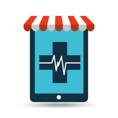 online pet shop and clinic symbol vector illustration eps 10