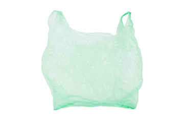 Plastic bag isolated on white background