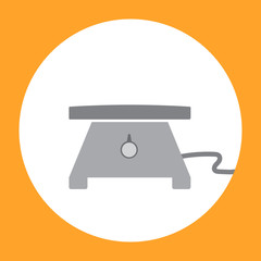 Science Lab Hot Plate, Heater, Boiler vector. eps 10