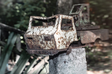 Abandoned toy truck