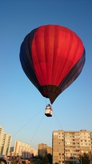 Fototapeta na wymiar trip on a balloon