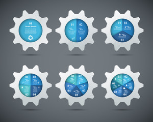 Cogwheel, gear icon. Business infographics.
