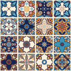 Ethnic floral seamless pattern