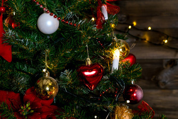 Christmas tree and Christmas decorations
