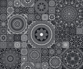 Ethnic floral seamless pattern