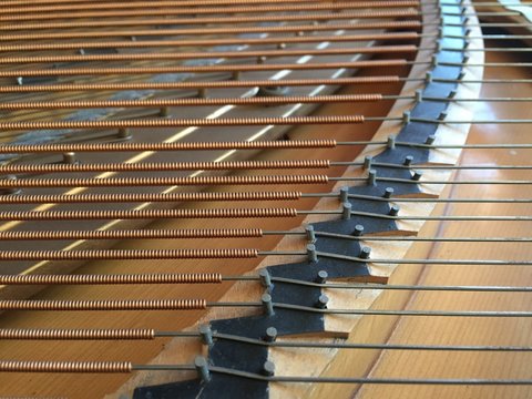 inside of classic piano