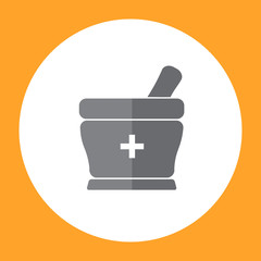 Pharmacy, Nurse, Doctor and Health care symbol, mortar and cross vector. eps 10