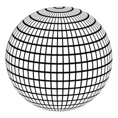 Global sphere icon. Global communication internet and connectivity theme. Isolated design. Vector illustration