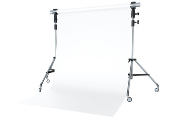 White backdrop isolated on white background.