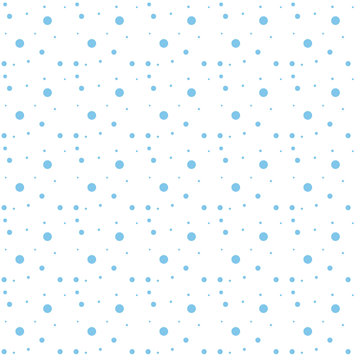 Snowflakes seamless pattern. Snow falls background. Vector illustration