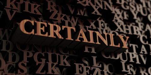 Certainly - Wooden 3D rendered letters/message.  Can be used for an online banner ad or a print postcard.