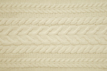 Aran woolen knitting pattern background