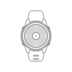 Smart Watch Music. Vector icons