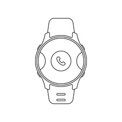 Smart Watch Call. Vector Icons