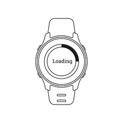 Smart Watch Loading. Vector  Icons