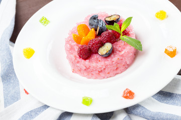 pink mochi japanese sweet rice treat