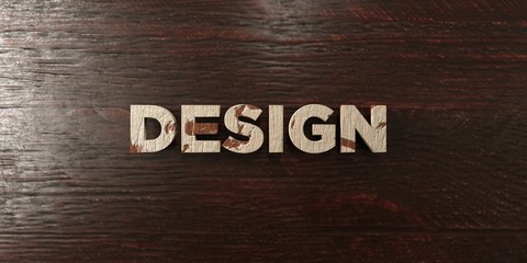 Design - grungy wooden headline on Maple  - 3D rendered royalty free stock image. This image can be used for an online website banner ad or a print postcard.