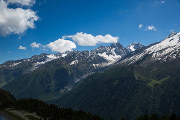 Fototapeta premium Die wunderschöne Bergwelt des Wallis