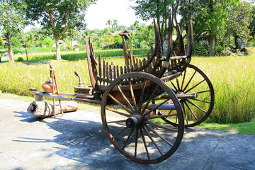 Antique wooden wagon