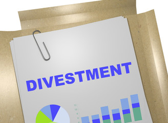Divestment - business concept
