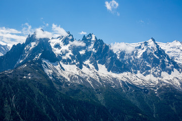 Fototapeta na wymiar Die wunderschöne Bergwelt des Wallis