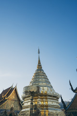 Fototapeta premium Buddhist temple in Chaing Mai, Thailand