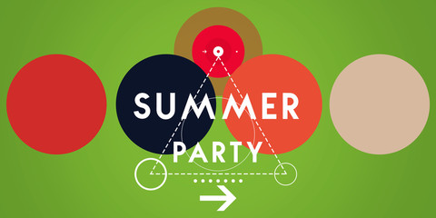 summer party colorful background