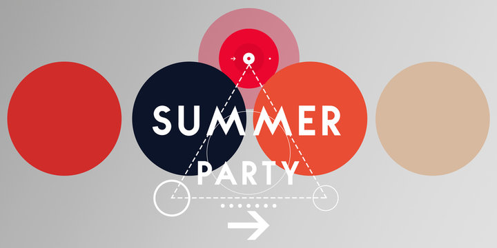 summer party colorful background