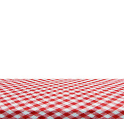 Empty table isolated on white background - use for your photomon