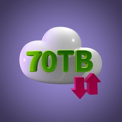 3d rendering cloud download upload  70 tb capacity