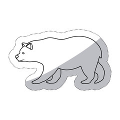 Bear icon. Animal wild nature wildlife and character theme. Isolated design. Vector illustration