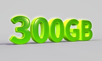 3d rendering data capacity 300 gb