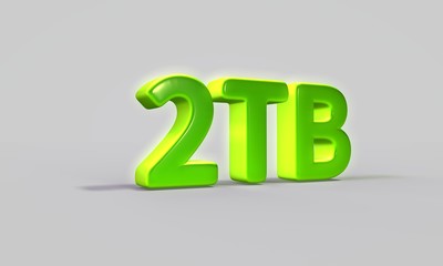 3d rendering data capacity 2 tb