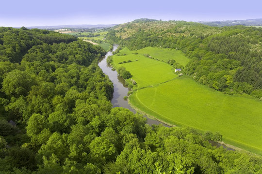 symonds yat valley of the river wye herefordshire uk